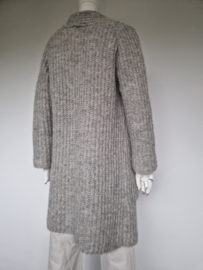 TrixenRees lang alpaca vest | Maat 1 | grijs |