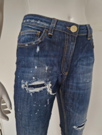 Elisabetta Franchi jeans. Mt. 26, Blauw/ damaged.