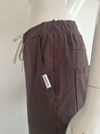 Penn & Ink N.Y. pantalon. Maat 40. Chocoladebruin/travelstof.
