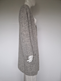 TrixenRees lang alpaca vest | Maat 1 | grijs |