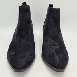 Bertie chelsea boots. Mt. 41. Zwart/suède.