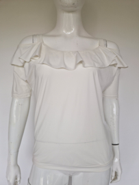 Studio Anneloes off-shoulder top crème. Maat L