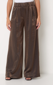 By-Bar Benji High Waist Wide fit. Maat XL. Bruin/metallic.