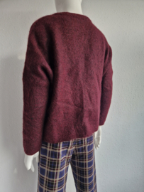 Scotch & Soda vest. Maat 2. Wijnrood/ mohair.