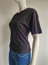 Pinko Denim shirt. Maat S. Zwart.