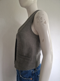 Summum gilet Herringbone. Maat S. Grijs.