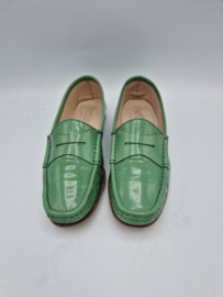 Pertini loafers. Maat 39. Mintgroen/lakleer.