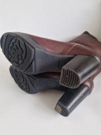 Shabbies Amsterdam hoge leren laarzen | Maat 41 | Bruin |