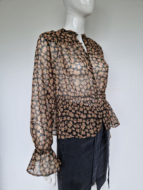 Scotch & Soda blouse. Mt. M. Transparant/print.