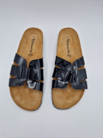 Tamaris slippers. Maat 40, Zwart