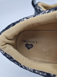 Twinset Milano sneakers. Maat 38, Zwart/kant.