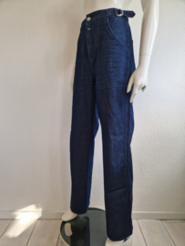 Closed jeans met wijde pijpen. Maat 29, Donkerblauw