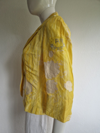 Airfield blazer Calanta. Maat 38,Geel/wit.