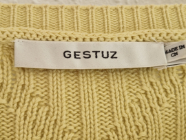 Gestuz PearlyGZ cardigan met parels S. Zachtgeel