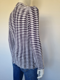 ML Collections blazer Wave. Maat 36. Marine/wit.