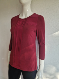 Purdey top. Maat M. Wijnrood/zijde.
