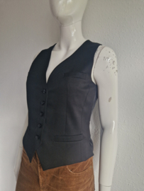 Vanilia gilet. Maat 36/38, Zwart.