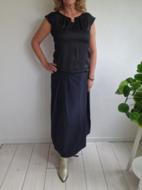Natan maxi rok. Maat 40, Nachtblauw.