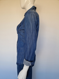 7 For All Mankind denim blouse.Maat S. 100% lyocell/blauw