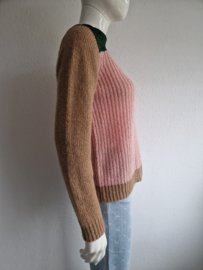 Scotch & Soda trui. Maat S. Roze/bruin/groen.