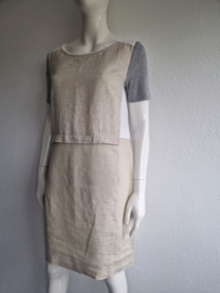 Riani zomerjurk. Maat 40. Beige/linnen.