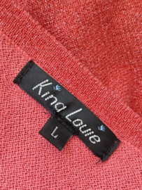 King Louie vest. Maat L. Roze/lurex.