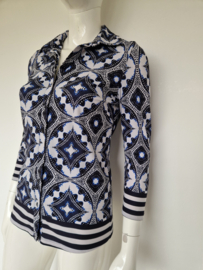 Studio Anneloes blouse. Maat S. Blauw/print.