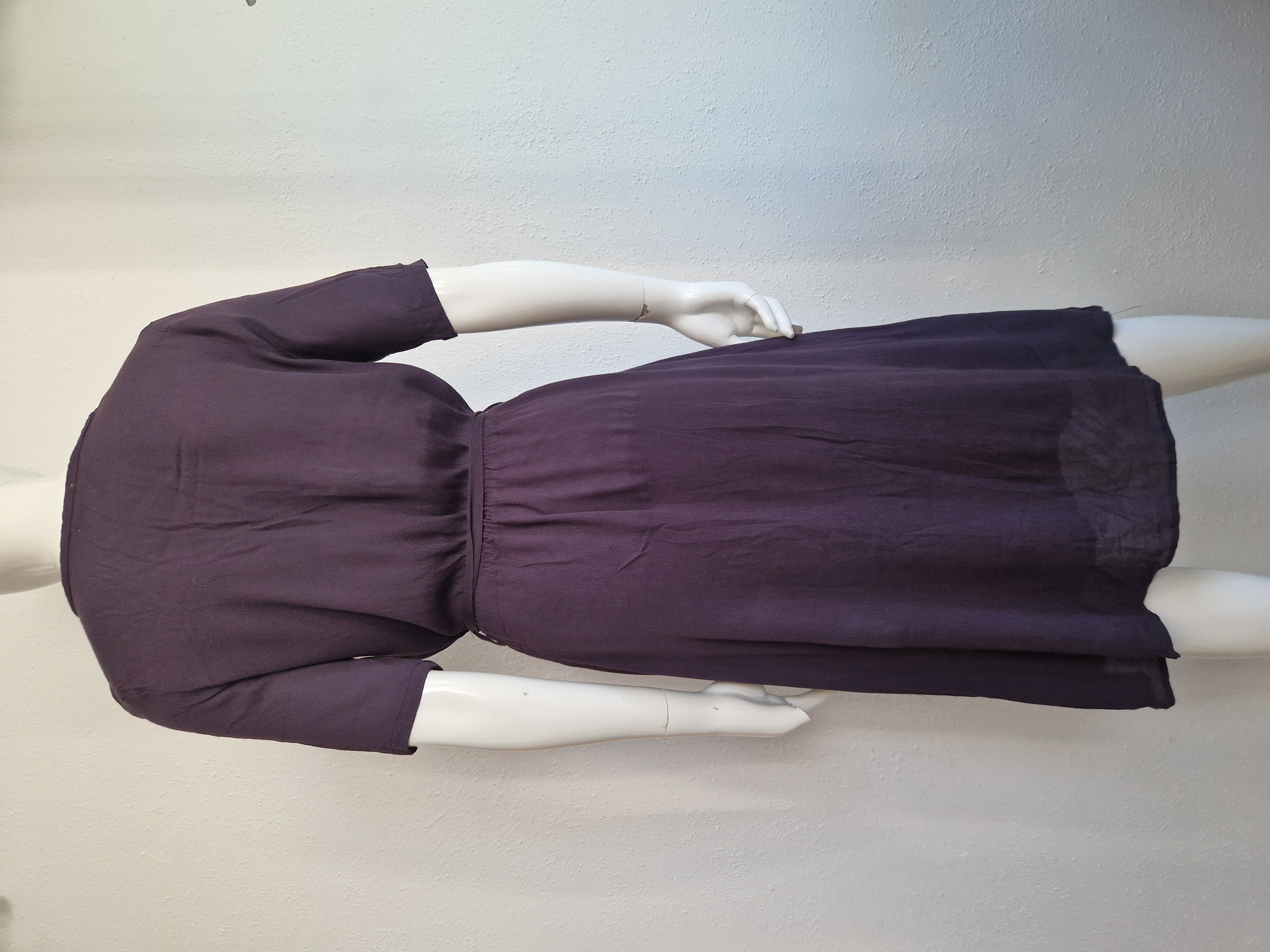 Artlove jurk. Maat 38, Aubergine.