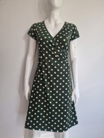 King Louie cross dress. Maat M. Olijfgroen/polkadot.