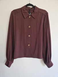 Riani luxe blouse/jasje. Maat 38. Bruin/lyocell