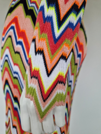 Marc Cain kleurrijke zigzag tuniek/jurk. Maat N3