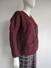 Scotch & Soda vest. Maat 2. Wijnrood/ mohair.