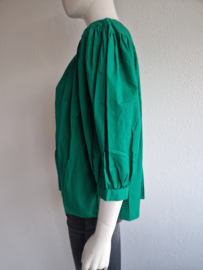 Antik Batik Karo blouse. Maat XS/36, Groen.