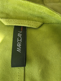 Marc Cain vest/jasje. Maat 2 Limegroen/leer.