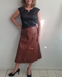 Annette Görtz leren rok. Maat 38, Bruin.