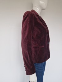 Monoprix Femme blazer. Maat 36/38, Wijnrood/fluweel.