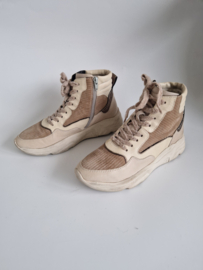 DL Sport hoge sneakers | Maat 39 | beige en brons |
