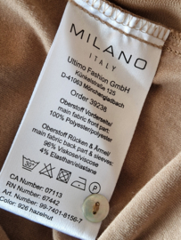 Milano Italy blouse. Maat L. Karamel.