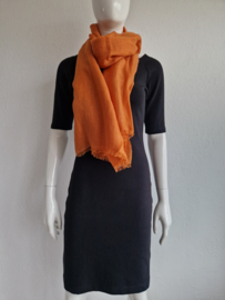 Max Mara Weekend shawl. Oranje/linnen.