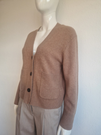 Zenggi cropped cardigan. Maat S. Yak/merino/Everest
