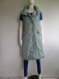 Riani lange gewatteerde bodywarmer. Maat 36, Mintgroen.