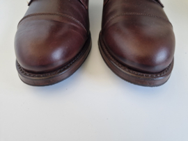 Terra leren veterlaarsjes | Maat 39 | Bruin |
