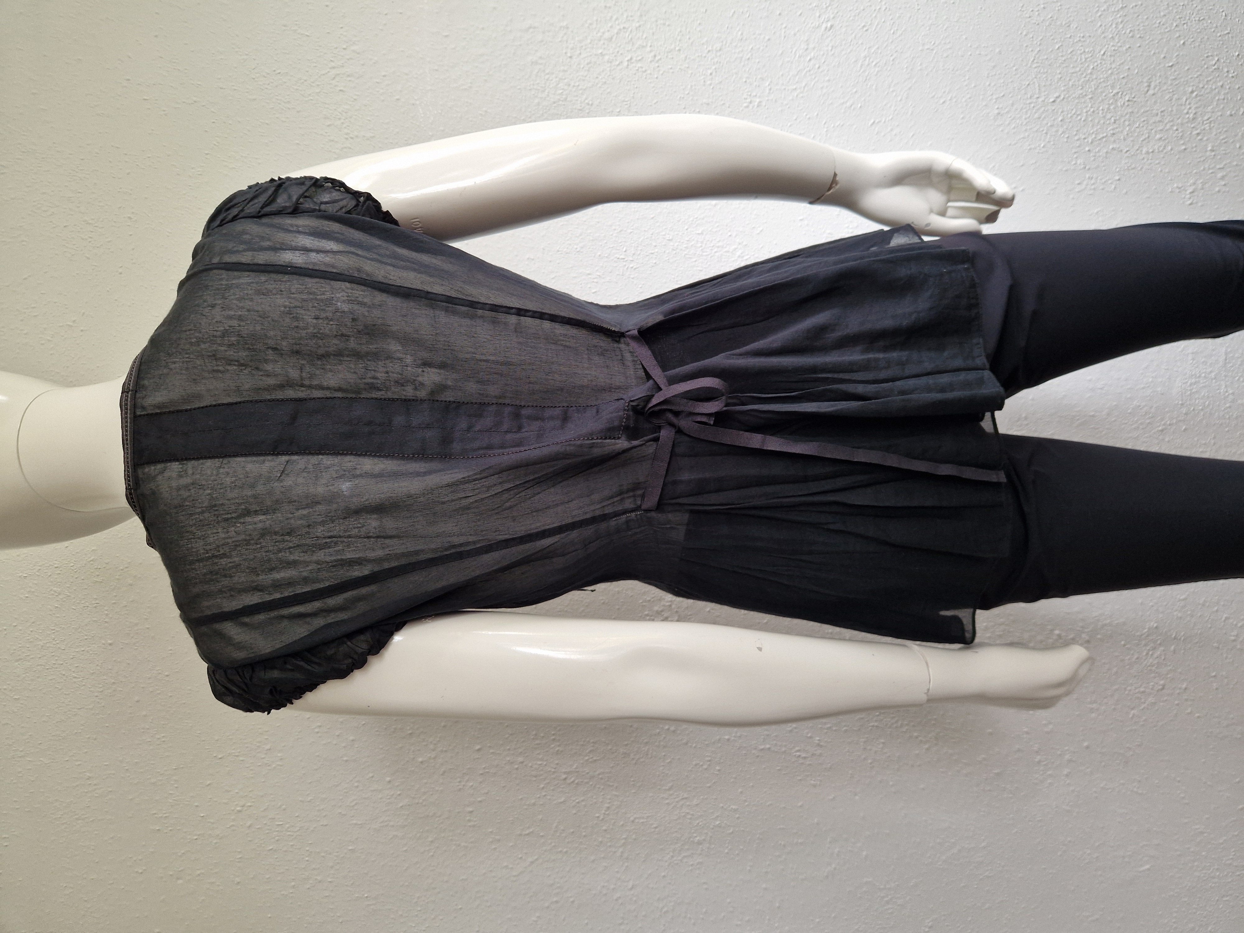 Le Jean de Marithé & Francois Girbaud top. Maat 38, Zwart