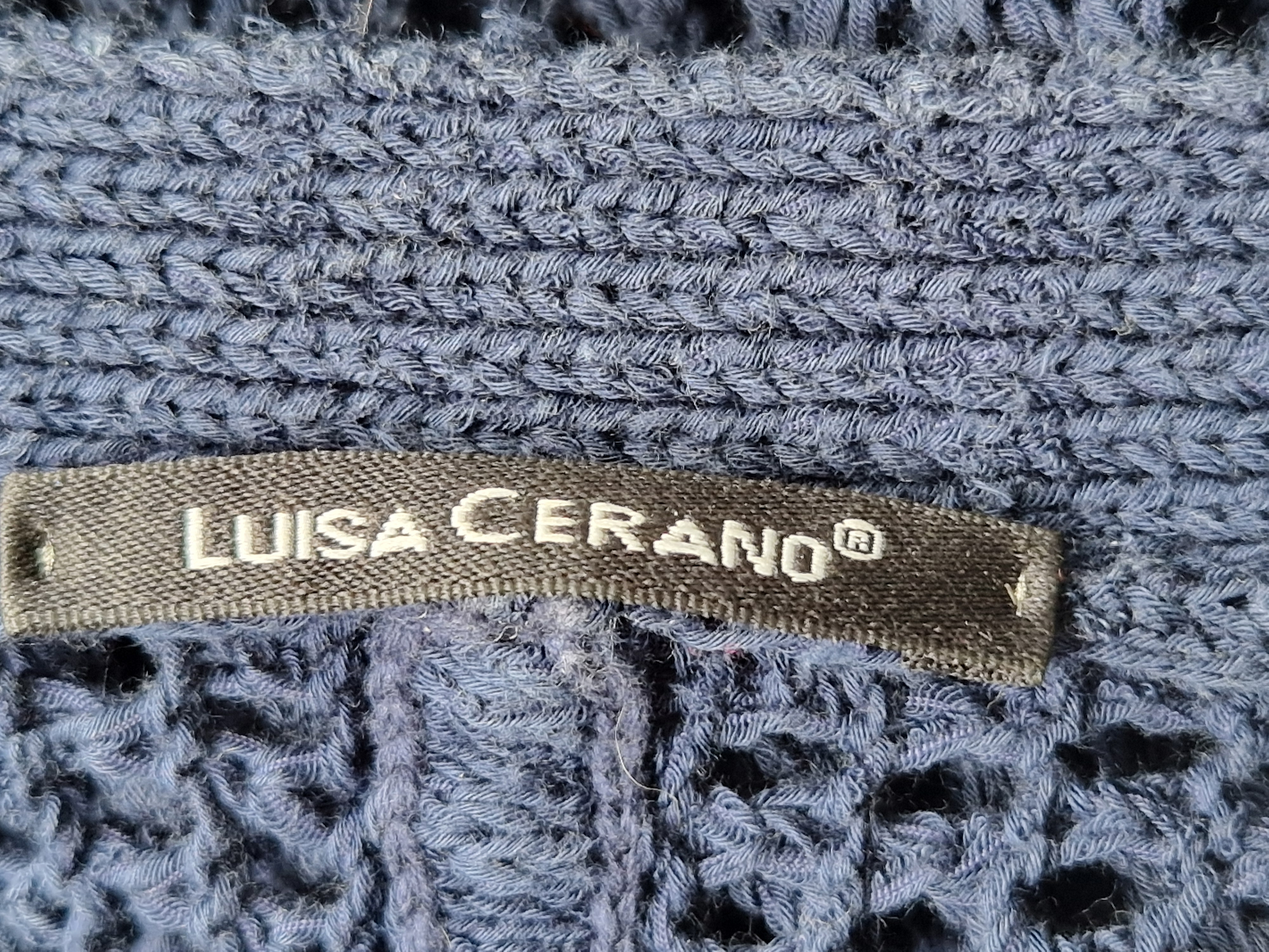 Luisa Cerano vest. Maat 36/38, Blauw.