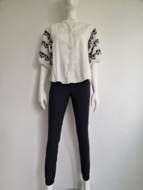 Summum blouse met ballonmouwen. Maat 34, Gebroken wit.