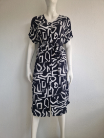 Zoso jurk Roxy. Maat M. Zwart/wit/print.