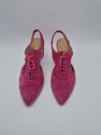 Audley London suède slingback pumps. Maat 41,fuchsia