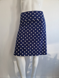 King Louie A-lijn rok. Maat XL. Blauw/polkadots.