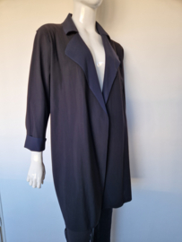 Studio Anneloes vest. Maat XL. Zwart/blauw/travelstof.