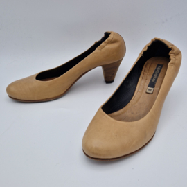 Alberto Fermani leren pumps. Maat 37.5. Camel